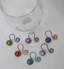 Wine glass markers